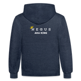 Negus (King) Hoodie - indigo heather/asphalt