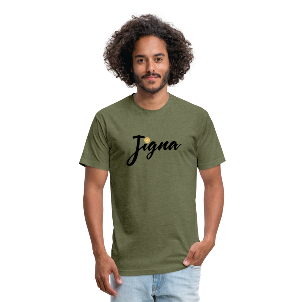 Fitted Jigna T-Shirt - heather military green