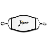 Adjustable Jigna Face Mask (Large) - white/black