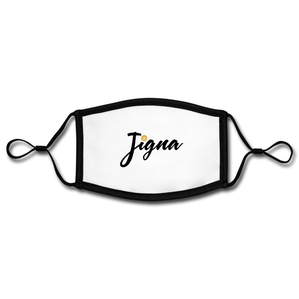 Adjustable Jigna Face Mask (Small) - white/black