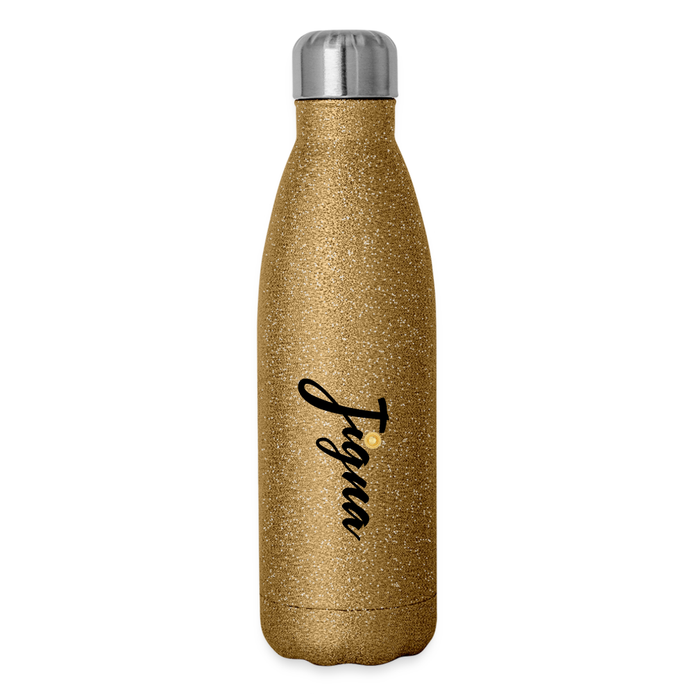 Luam's Bottle - gold glitter