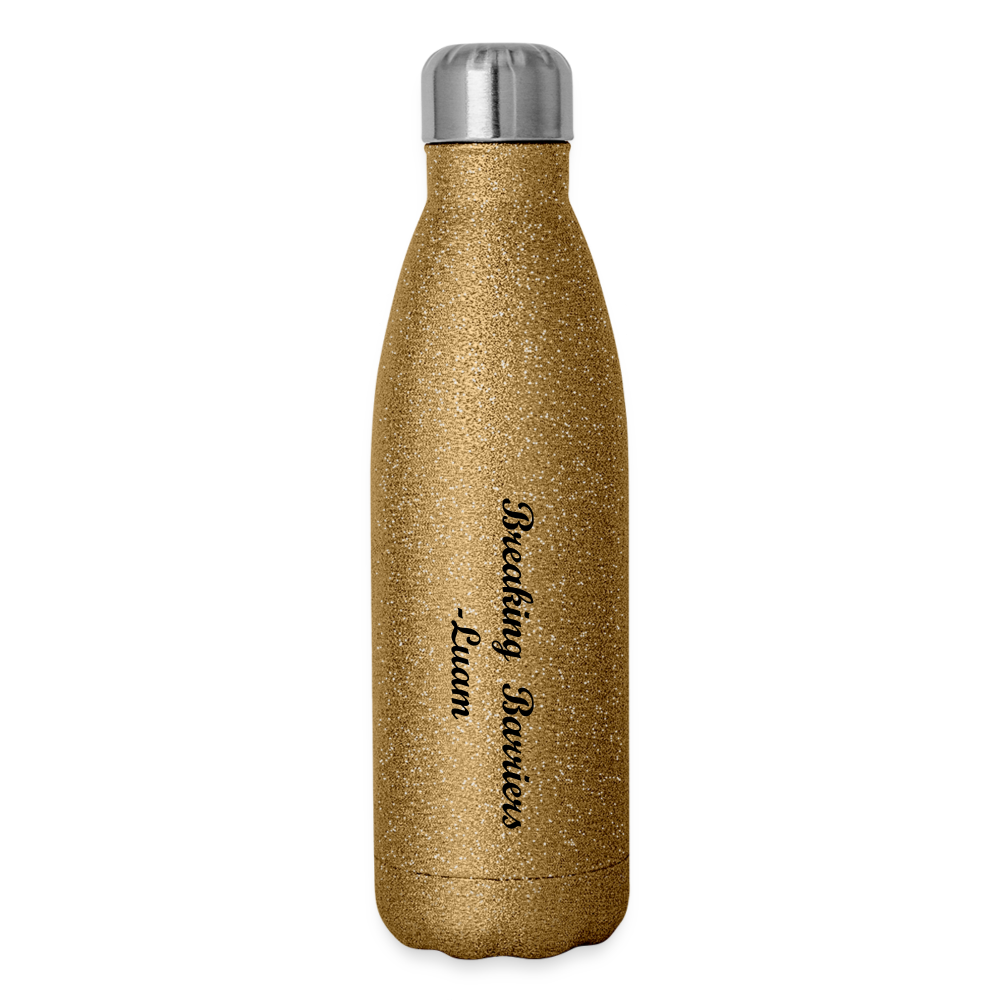 Luam's Bottle - gold glitter